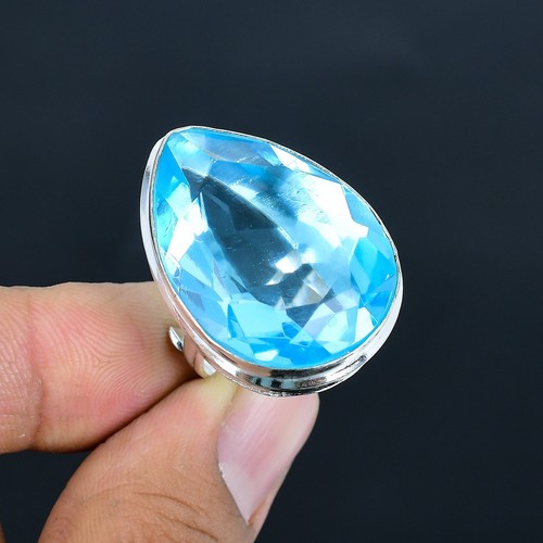 Swiss blue topaz pear - blue,
