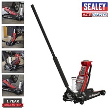 Sealey Trolley Jack 2/3 Tonne Low Profile/High Lift with Rocket Lift 3200LEHL