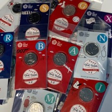 2018 10p alphabet coins - 10p,