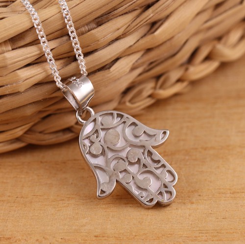 925 sterling silver hamsa - sterling, hand