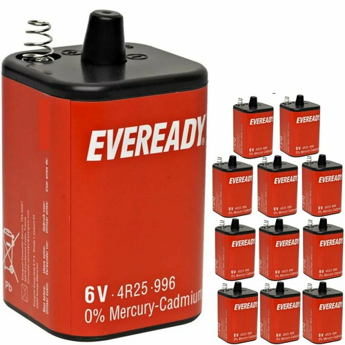 Eveready 4r25 batteries - 12,