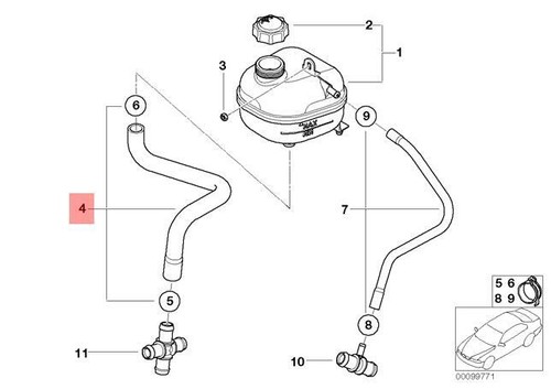 Genuine radiator coolant - genuine, hose