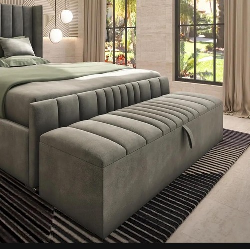 Soft plush ottoman bench - soft,