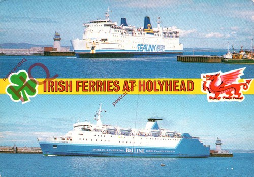Postcard irish ferries - irish, at