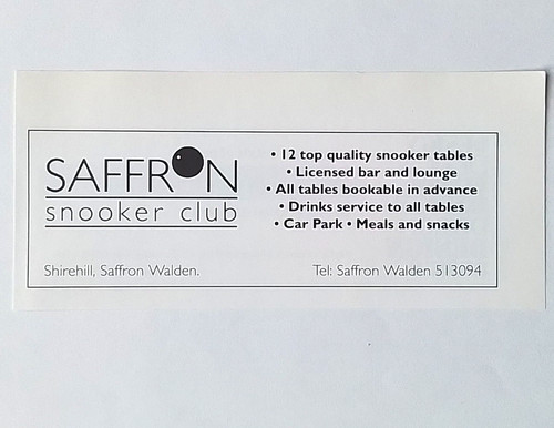 Original advert for saffron - for,