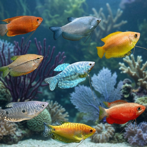 Pack assorted gourami - 4-pack,