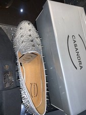 casandra womens silver shoes