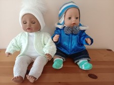 2 X  VINTAGE ZAPF CREATION INTERACTIVE BABY DOLLS