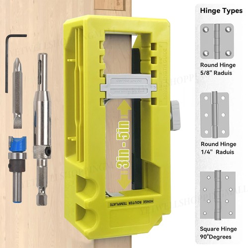 Door hinge routing jig - hinge,
