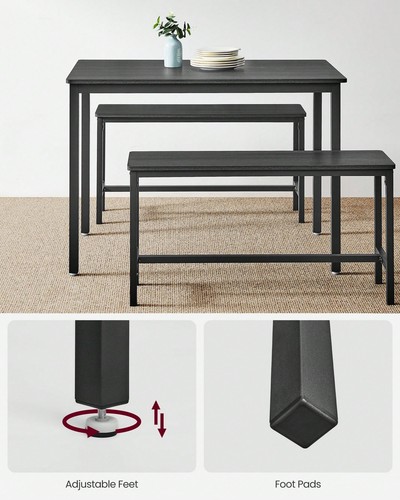 Black person dining set - 4-person,