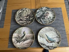 Wedgwood RSPB Bird Plates X4 9 Inches Diameter