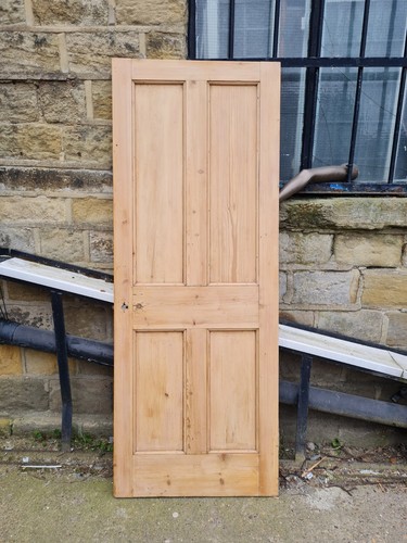 Old vintage pine internal door - pine,