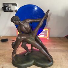 Crosa Art Deco Lamp With Dancers Fully Working Condition 1995 