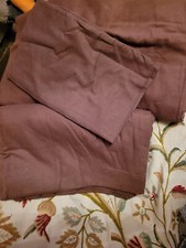 Vintage Chocolate Brown Terry Towel Flat Sheets Double * Free UK Main Postage 