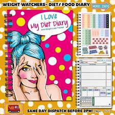  Diet Food Diary Slimming WEIGHT WATCHERS Tracker Journal 12WK NEW YEAR PLAN C10
