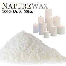 100% Pure Candle Making Wax Soy Wax/Soya Natural Flakes Clean Burning WHITE UK