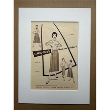 GOR-RAY Skirts one better! - vintage POSTER - original cute advert from 1954 - g