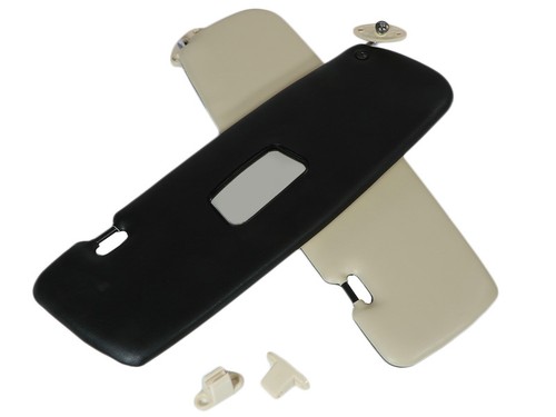 Sun visors set - black/cream, for
