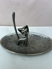 Vintage Seba Silver Plated Cat