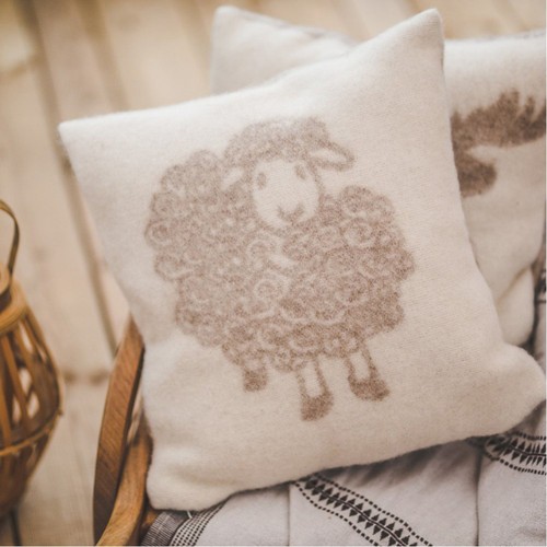 Pillow cushion wool cover - wool,