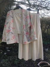Early 1980s Shantung Silk Suit