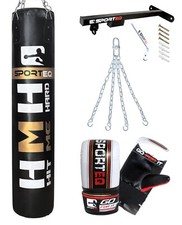 Sporteq Heavy Filled Punch Bag Set | Boxing, Martial Arts, Home & Gym Training