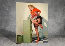 Gil Elvgren Woman Vintage Pin