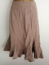 New Look Skirt Beige suede