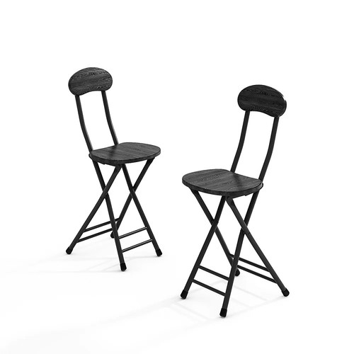 Black compact folding - black, chairs