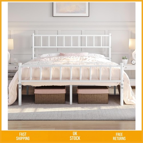 Elegant double metal bed - metal,