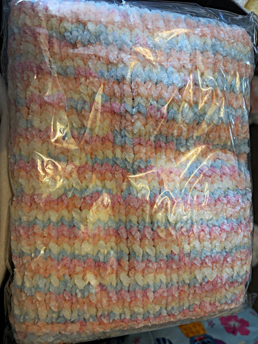 Rainbow striped knitted baby - striped,