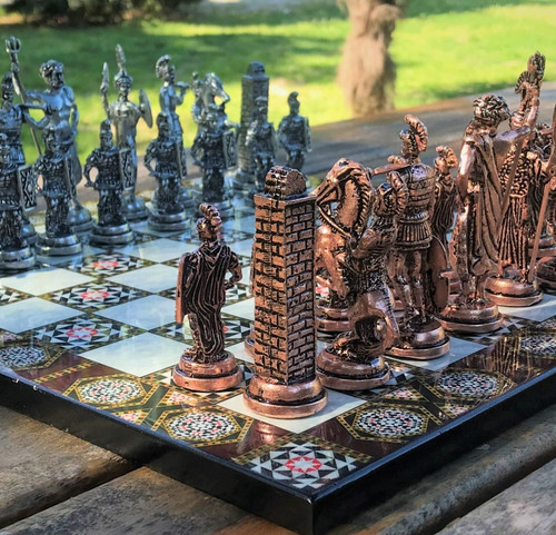 Greek mythology chess set - set, for