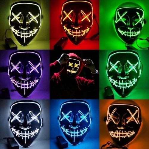 Led purge mask scary spooky - purge,