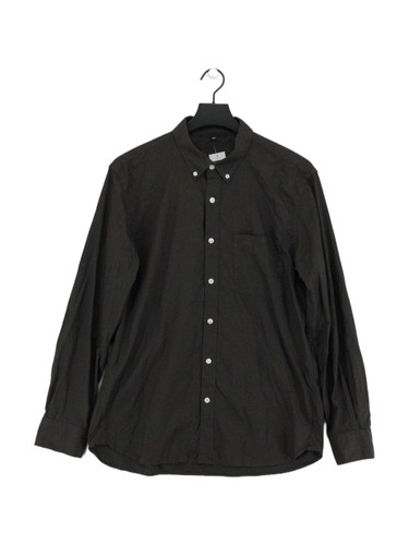 Muji men shirt black 100 - shirt, 100%