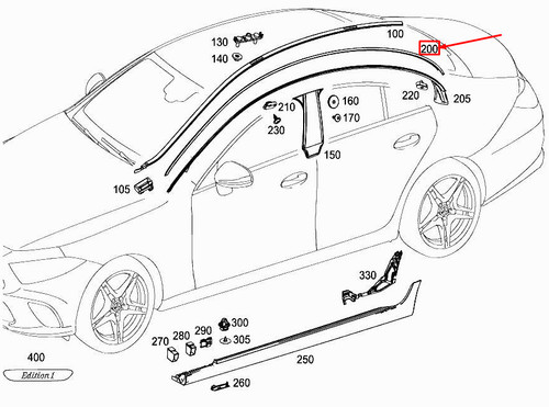 Mercedes benz cls c257 - c257, left