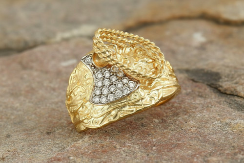 9ct yellow gold cubic zirconia - 9ct,