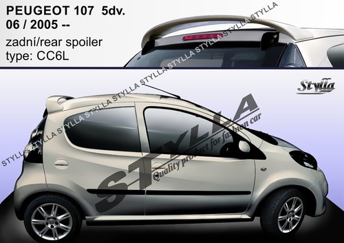 Spoiler rear roof tailgate - spoiler,