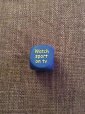 UNBRANDED NOVELTY LARGE BLUE WOODEN DICE GIVES DIFFERENT INSTRUCTIONS SIDES