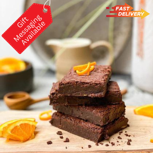 Chocolate orange brownies 12 - chocolate,