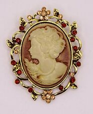 Vintage Style Large Cameo