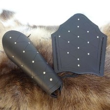 Black Leather Studded Greek