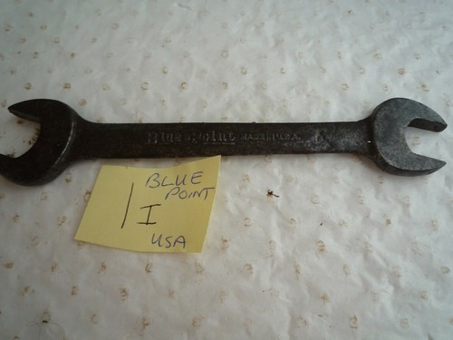 Vintage spanner blue - vintage,