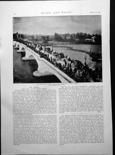 Antique old print scene - antique,