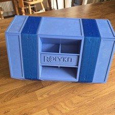 Rolykit Vintage 42inch Long Fold Up Storage Box with Carry Handle Storage Case