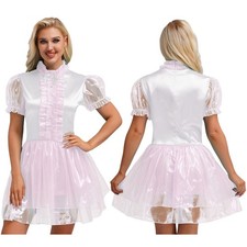 Women's Shiny Sissy Maid