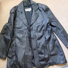 Vintage Deerskin Black Leather Women's Size 14