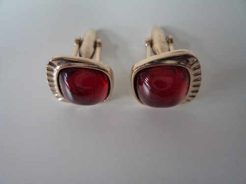 Vintage cufflinks gold - vintage, tone