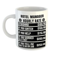 HOTEL MANAGER HOURLY RATES MUG