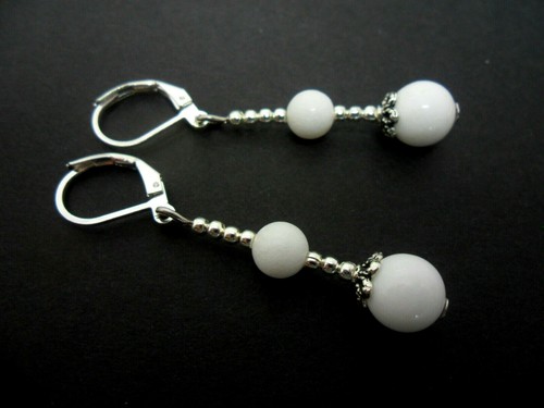 Pair white jade silver - of,