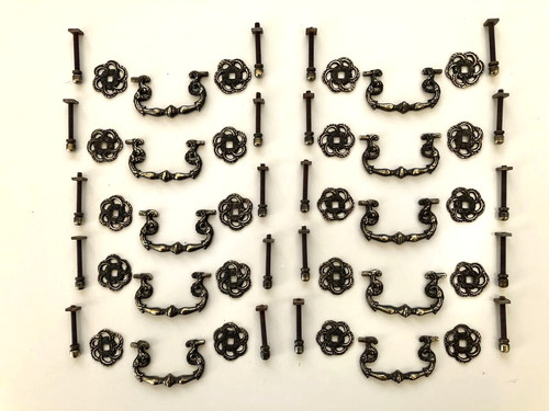Rococo set antique brass - rococo,